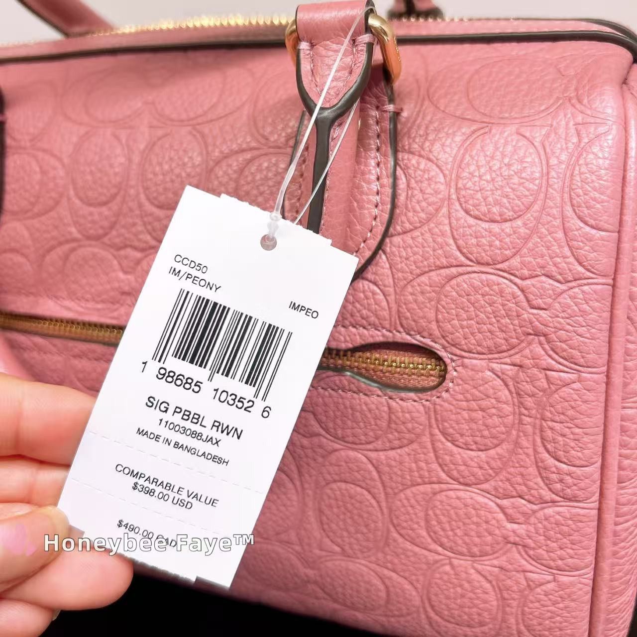 Coach Rowan Satchel Bag In Signature Leather CCD50 Size ONE SIZE - 7 Thumbnail