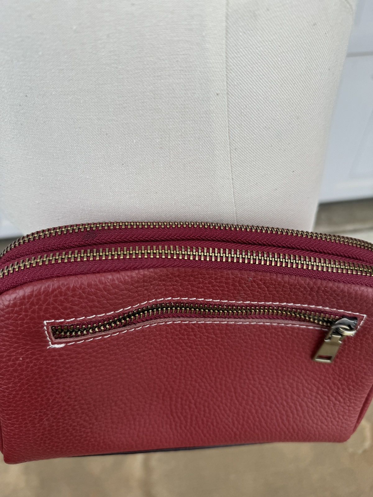 Other RED & BROWN LEATHER CONTRAST FLAP PURSE Size ONE SIZE - 8 Thumbnail