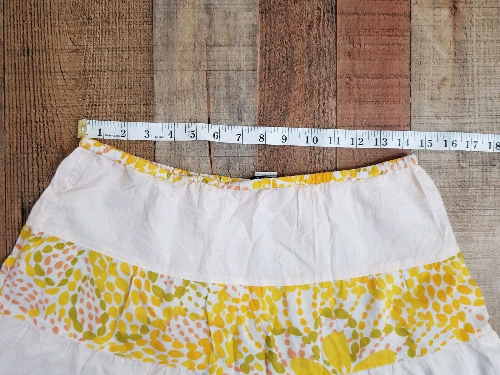 J.Crew J.crew Skirt Size Extra Small Cotton Drawstring Waist Yellow Size 26" / US 2 / IT 38 - 5 Thumbnail