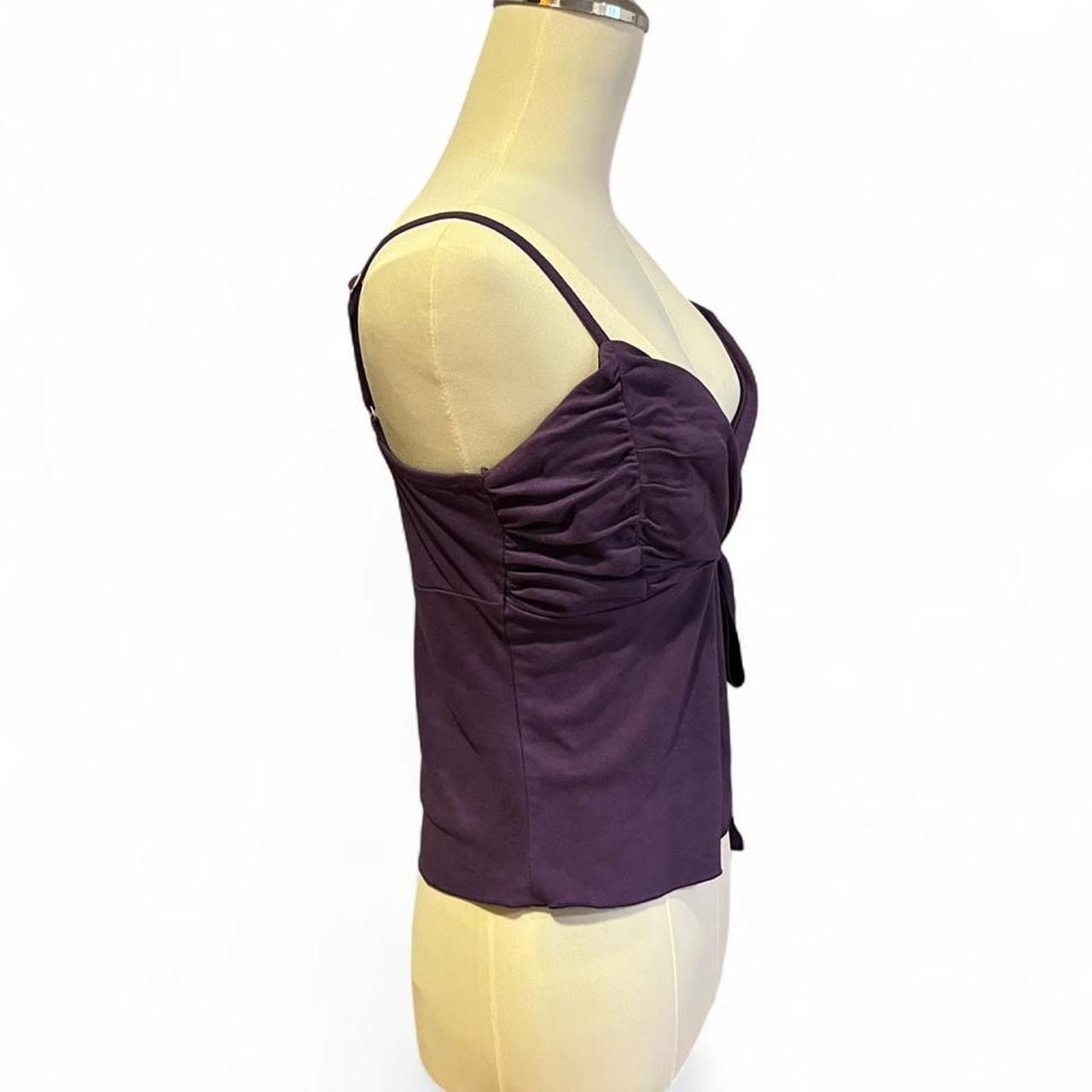 Other Vintage y2k suede cami top with adjustable straps ☮️ Size S / US 4 / IT 40 - 6 Thumbnail