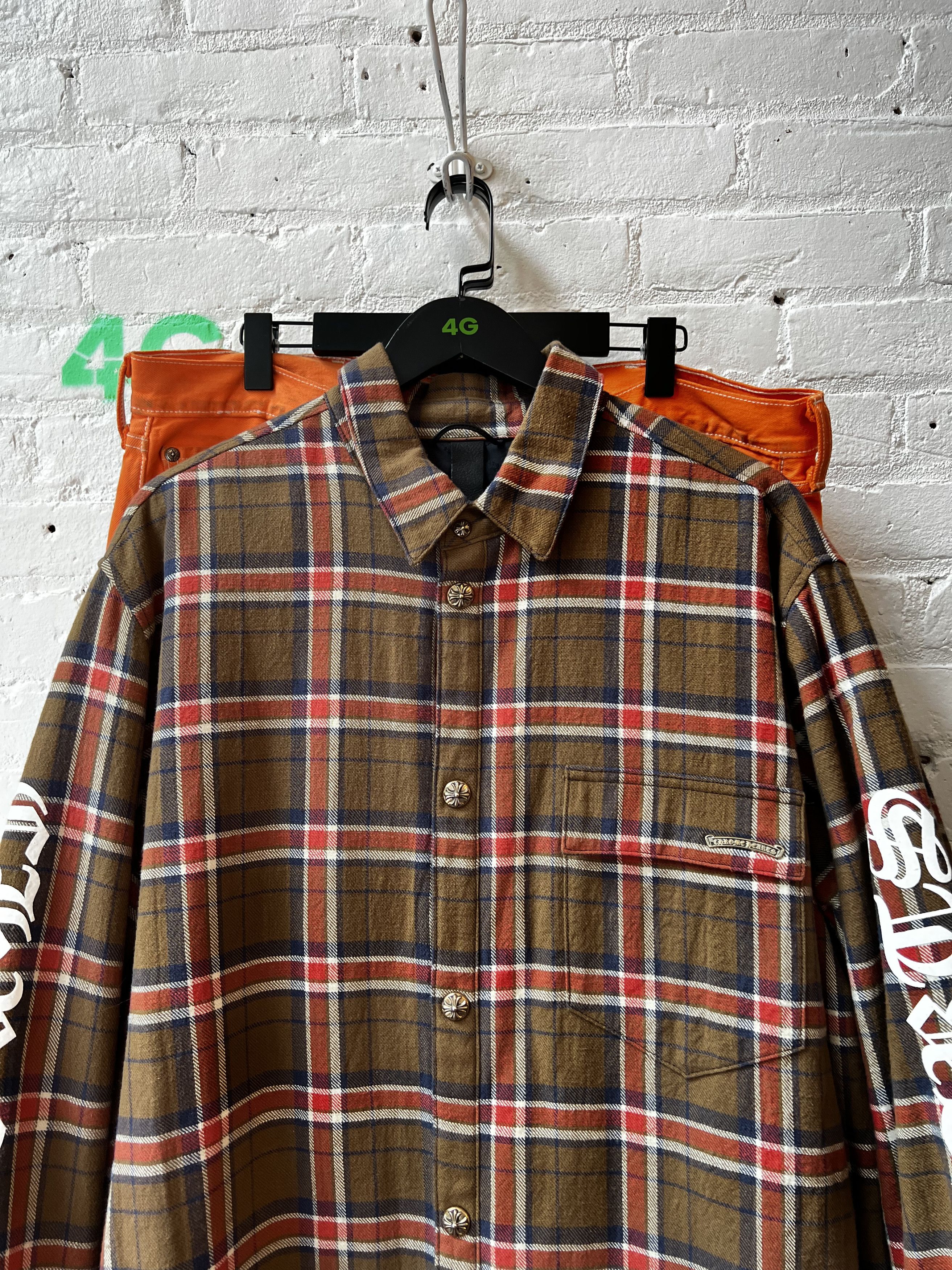 Chrome Hearts Chrome Hearts Flannel XXL Jacket 4G SELLER Size US XXL / EU 58 / 5 - 7 Thumbnail