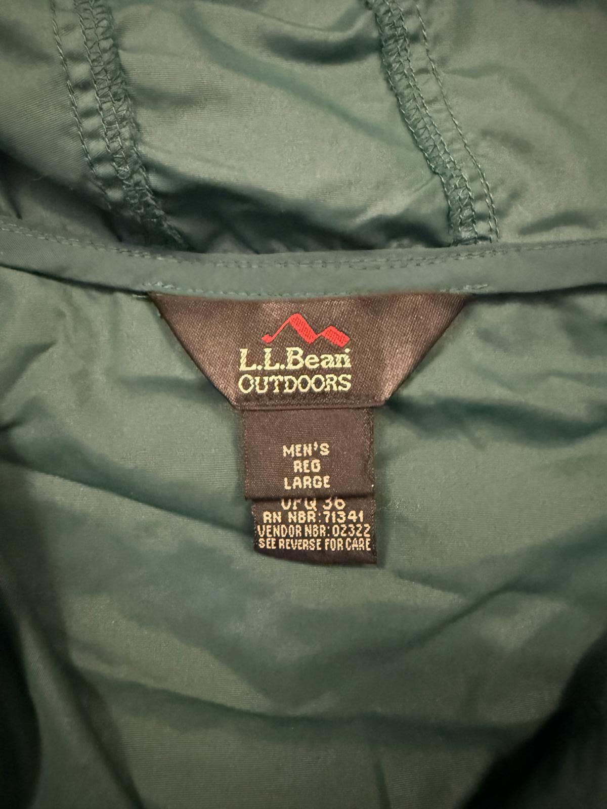 L.L. Bean Vintage 90's LL Bean Outdoors Anorak Windbreaker Jacket Size US L / EU 52-54 / 3 - 4 Thumbnail