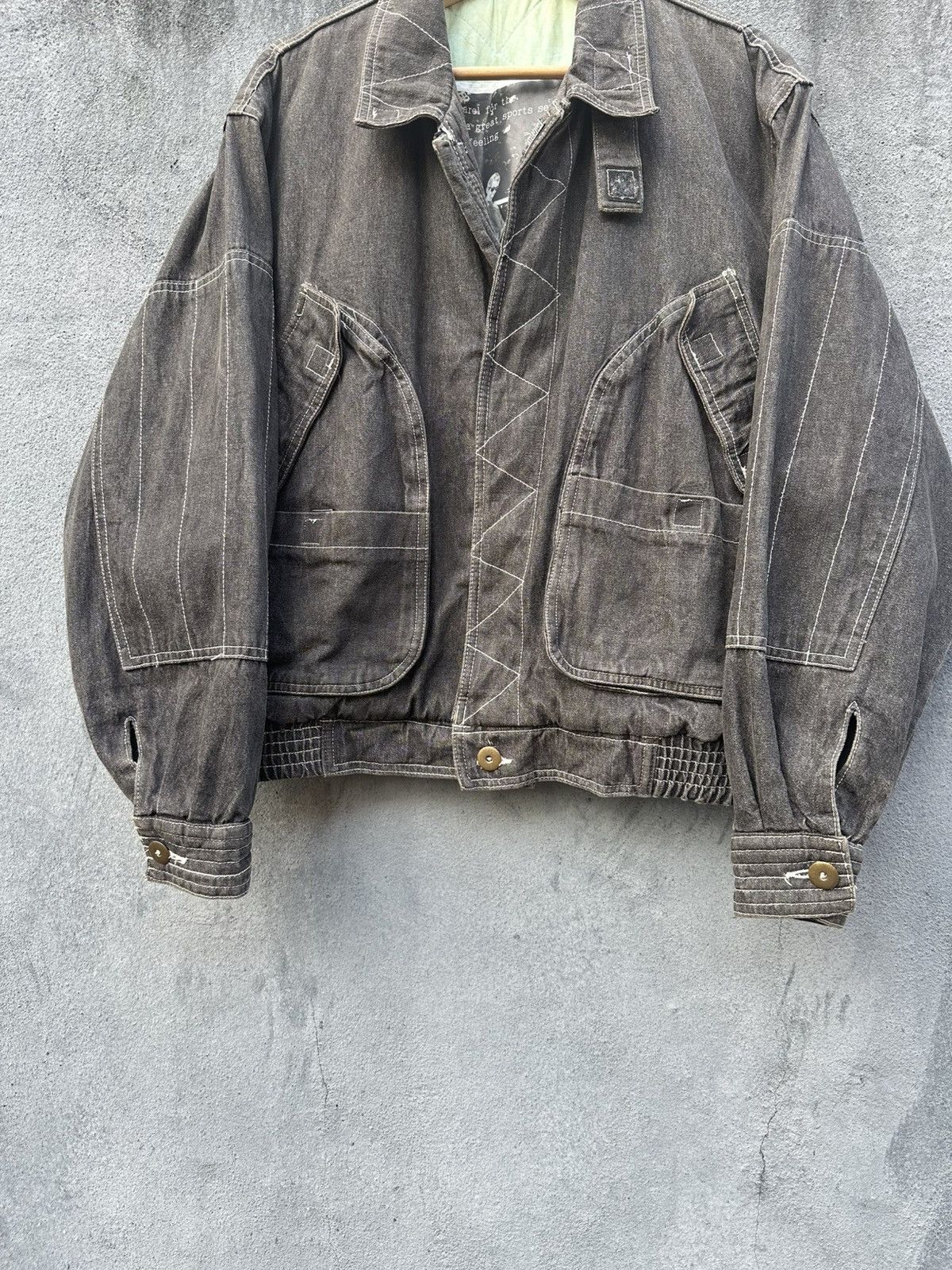 Vintage 🪖Vintage Jeanjaures Parachute Bomber Jacket Size US M / EU 48-50 / 2 - 5 Thumbnail