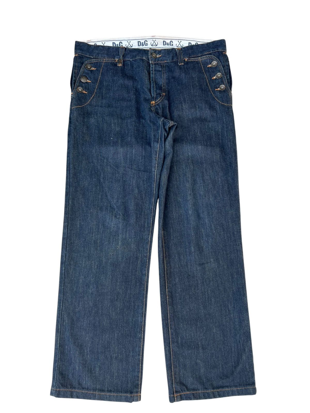 Vintage Vintage Dolce & Gabbana Magic Sailing Denim Jeans Size US 34 / EU 50 - 1 Thumbnail