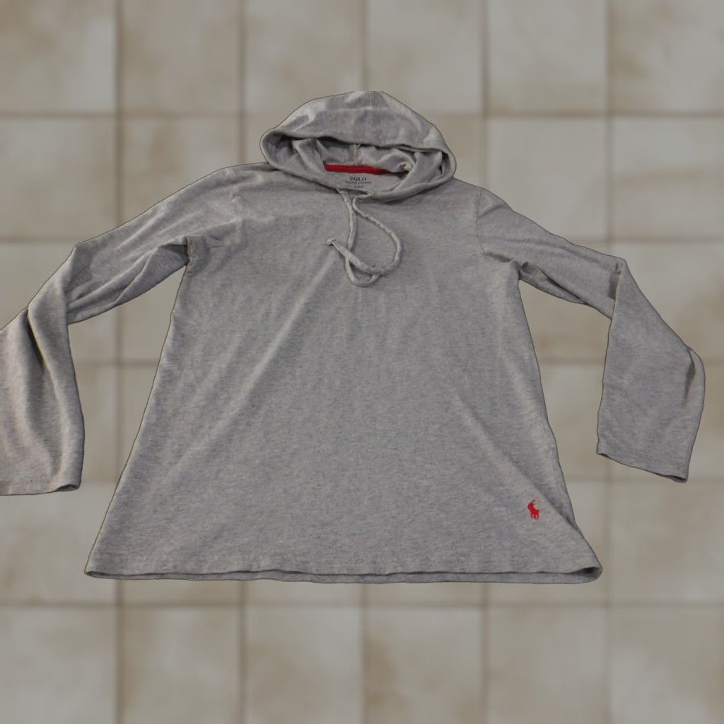 Polo Ralph Lauren Polo Ralph Lauren Hoodie Shirt Mens Small Gray Long Sleeve Lightweight Hooded Pullover Size US S / EU 44-46 / 1 - 1 Thumbnail
