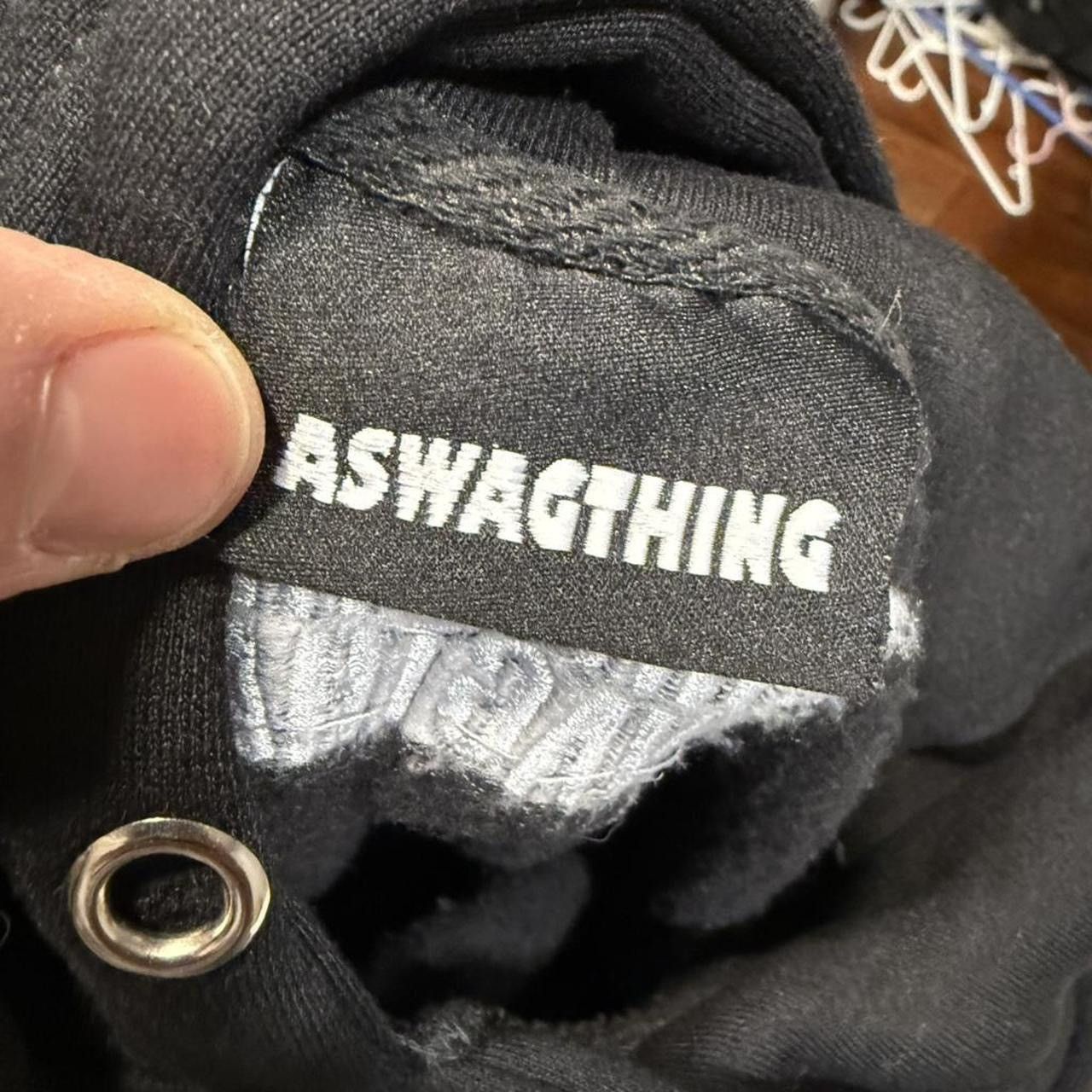Japanese Brand ASwagThing FW25 1/50 F&F Pixel Gun Black Hoodie Size US L / EU 52-54 / 3 - 6 Thumbnail