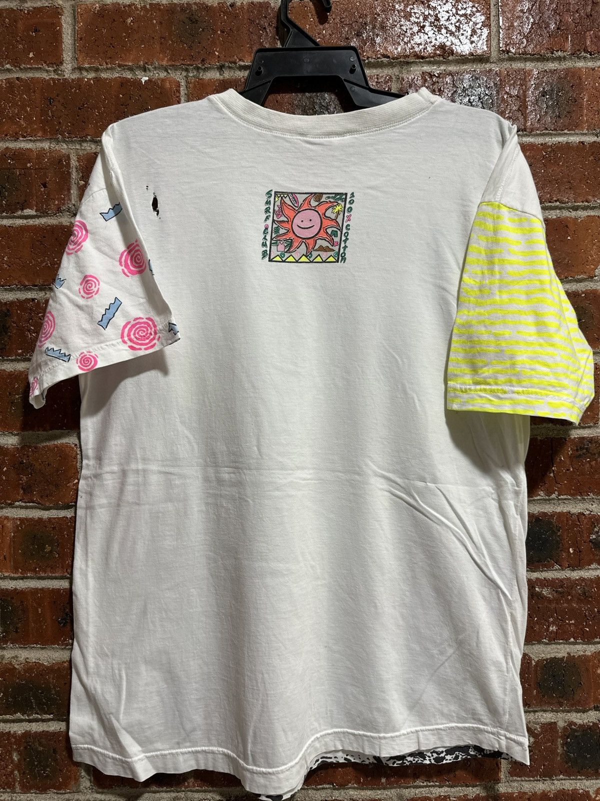 Vintage Thrashed Vintage Surf Club Full Print Distressed Grunge Tee Size US L / EU 52-54 / 3 - 12 Thumbnail