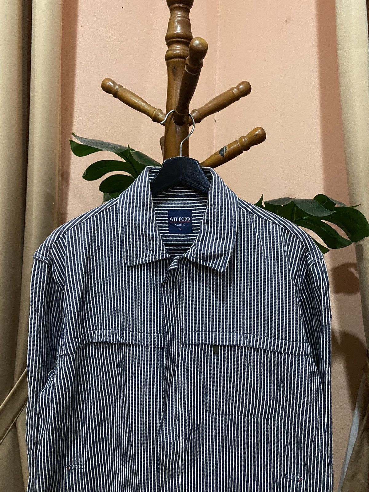 Vintage Wit Ford Classic Striped Workwear Jacket - Vintage Japanese Size US L / EU 52-54 / 3 - 9 Thumbnail