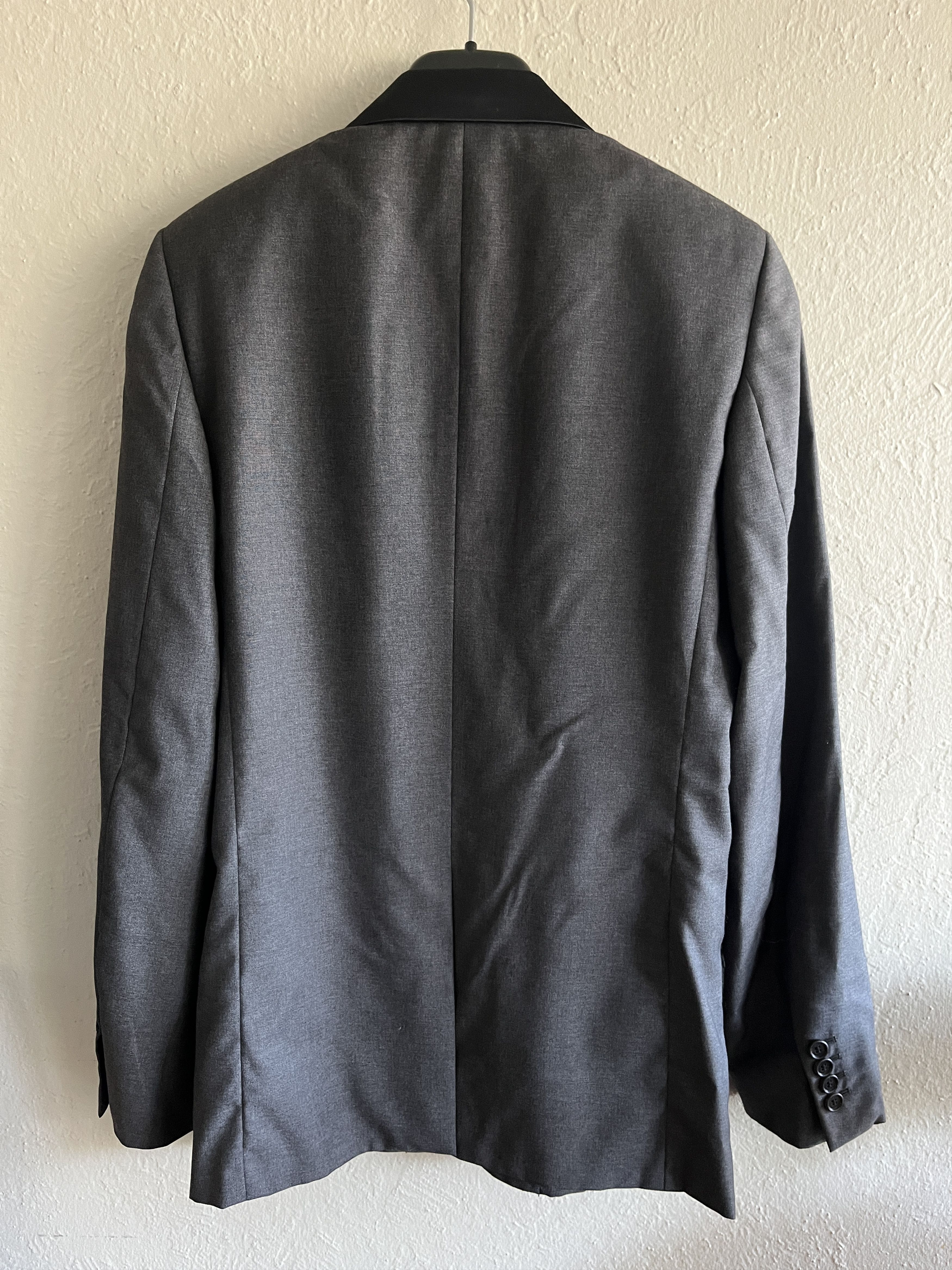 Dior × Hedi Slimane Dior Homme Navigate Blazer Jacket Grey Satin FW07 Slimane Size 48R - 8 Thumbnail