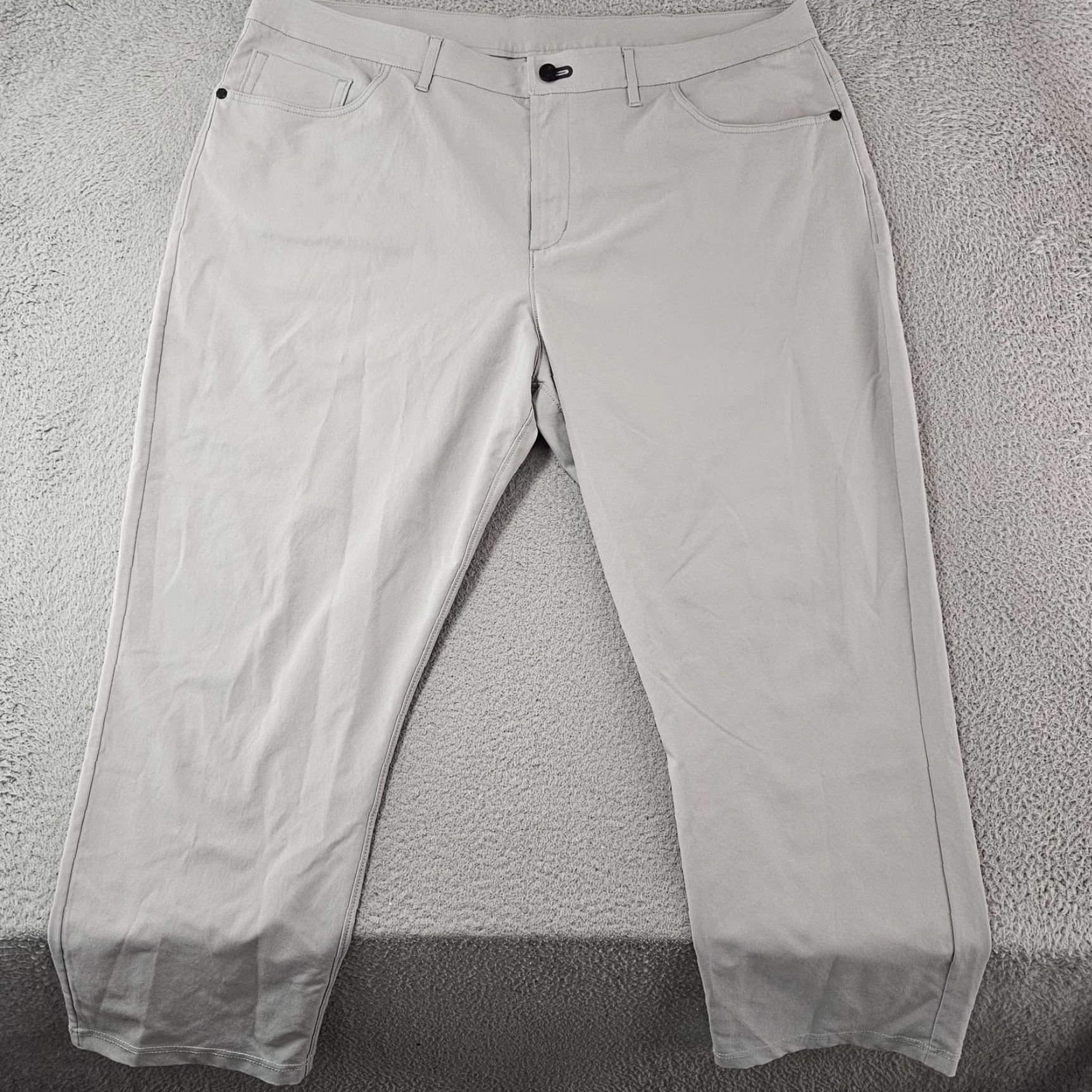 Vintage Public Rec Pants Mens 42x25 Grey Lightweight Stretch Performance Polyester Golf Pants Mens Gray Lightweight Stretch Polyester Golf Regular Fit 42x25 Size US 42 / EU 58 - 2 Thumbnail