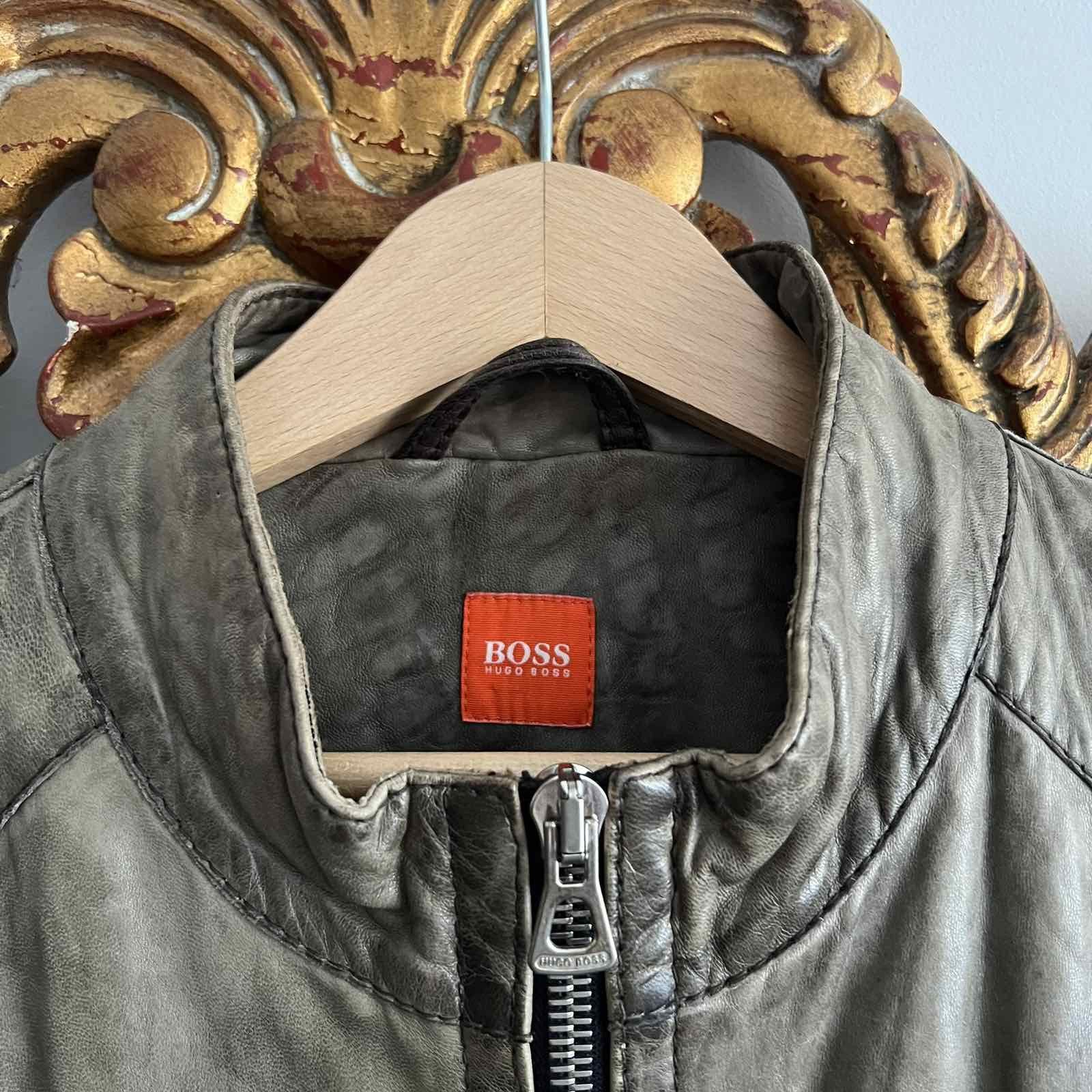 Hugo Boss Vintage Hugo Boss native leather jacket Size US L / EU 52-54 / 3 - 4 Thumbnail