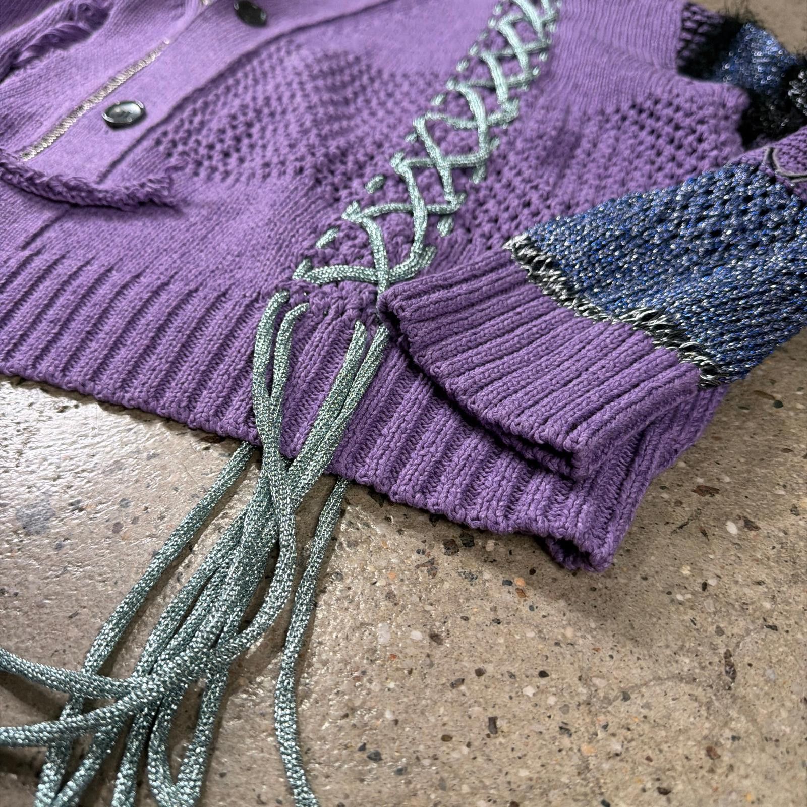 KIDILL Kidill X Rurumu Distressed Cardigan Size US L / EU 52-54 / 3 - 6 Thumbnail