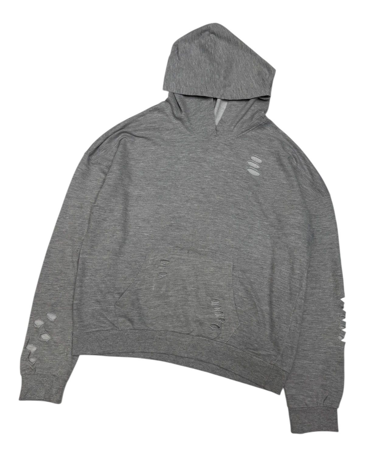 Stussy 🔥STUSSY THRASHED DISTRESSED PLAIN HOODIES Size US M / EU 48-50 / 2 - 2 Thumbnail