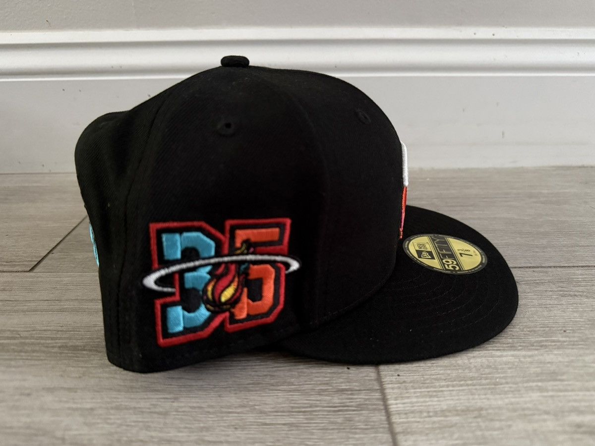 New Era Miami Heat New Era Mashup Vol. 2 Ball & Flame Fitted 7 3/8 Size ONE SIZE - 2 Thumbnail