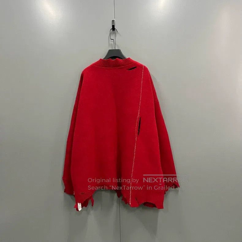 Raf Simons Raf Simons Fleece big F destroys knitwear Size US S / EU 44-46 / 1 - 2 Thumbnail