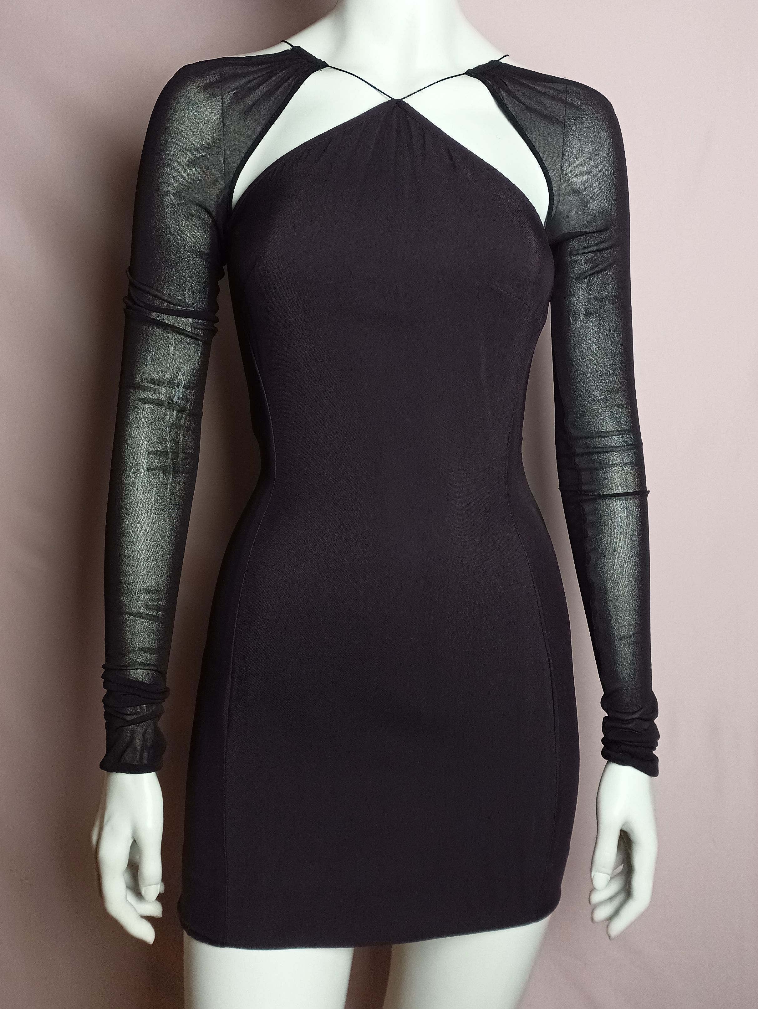 Nensi Dojaka Nensi Dojaka SSENSE Exclusive Cut-Out Long Sleeve Dress XXS Size XXS / US 00 / IT 34 - 4 Thumbnail