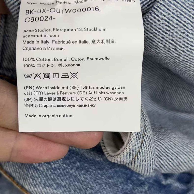Other Acne Studios Washed denim silhouette denim jacket Size S / US 4 / IT 40 - 4 Thumbnail