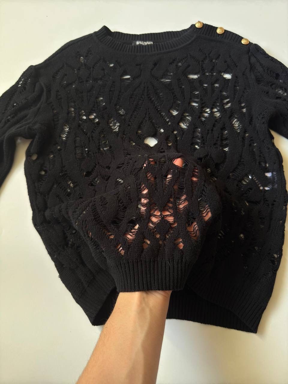 Balmain Vintage BALMAIN PARIS cardigane Womans size 42 Avant garde Size M / US 6-8 / IT 42-44 - 4 Thumbnail