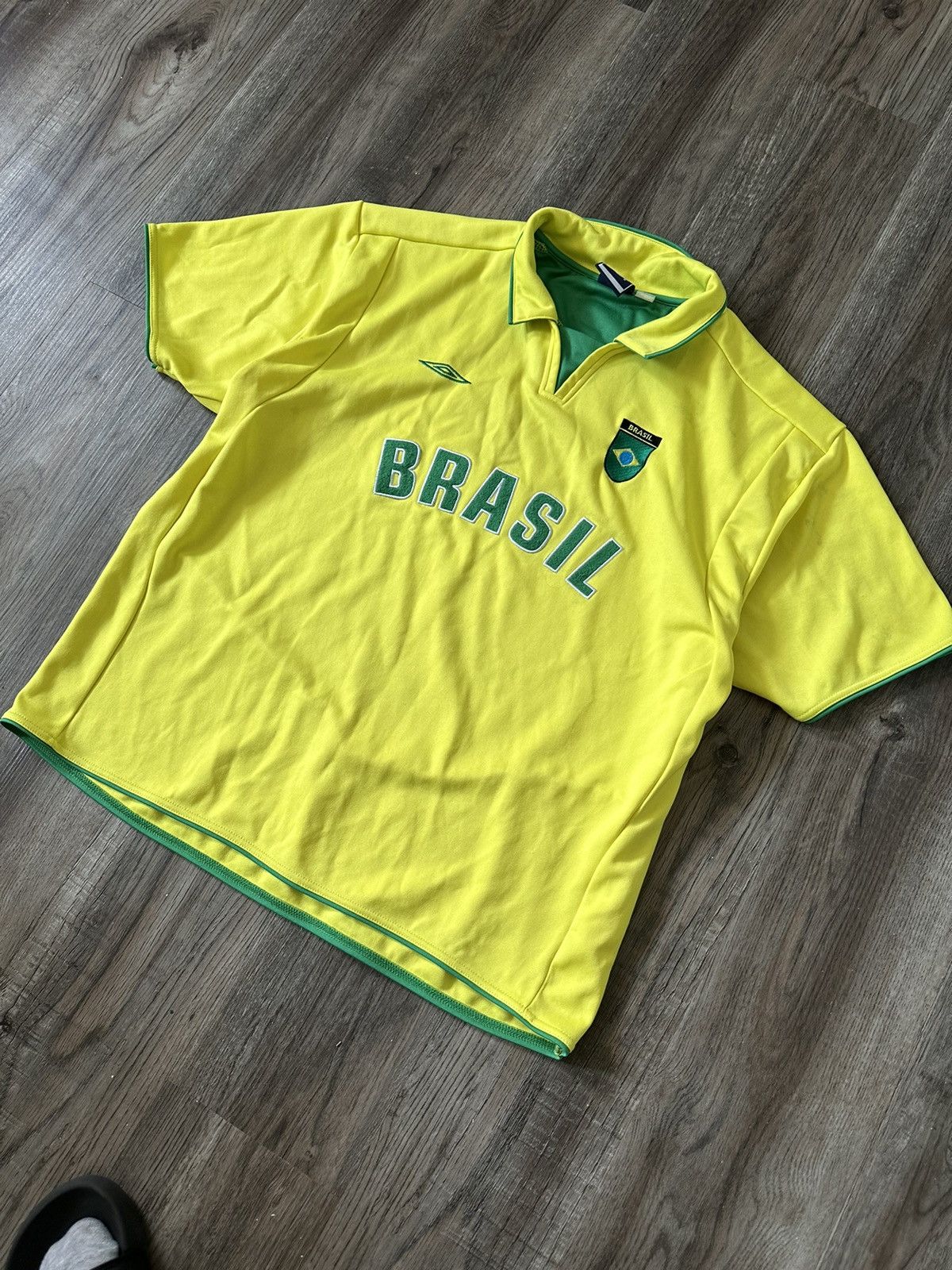 Umbro Brasil Umbro Vintage Training Soccer Jersey Size US XL / EU 56 / 4 - 2 Thumbnail