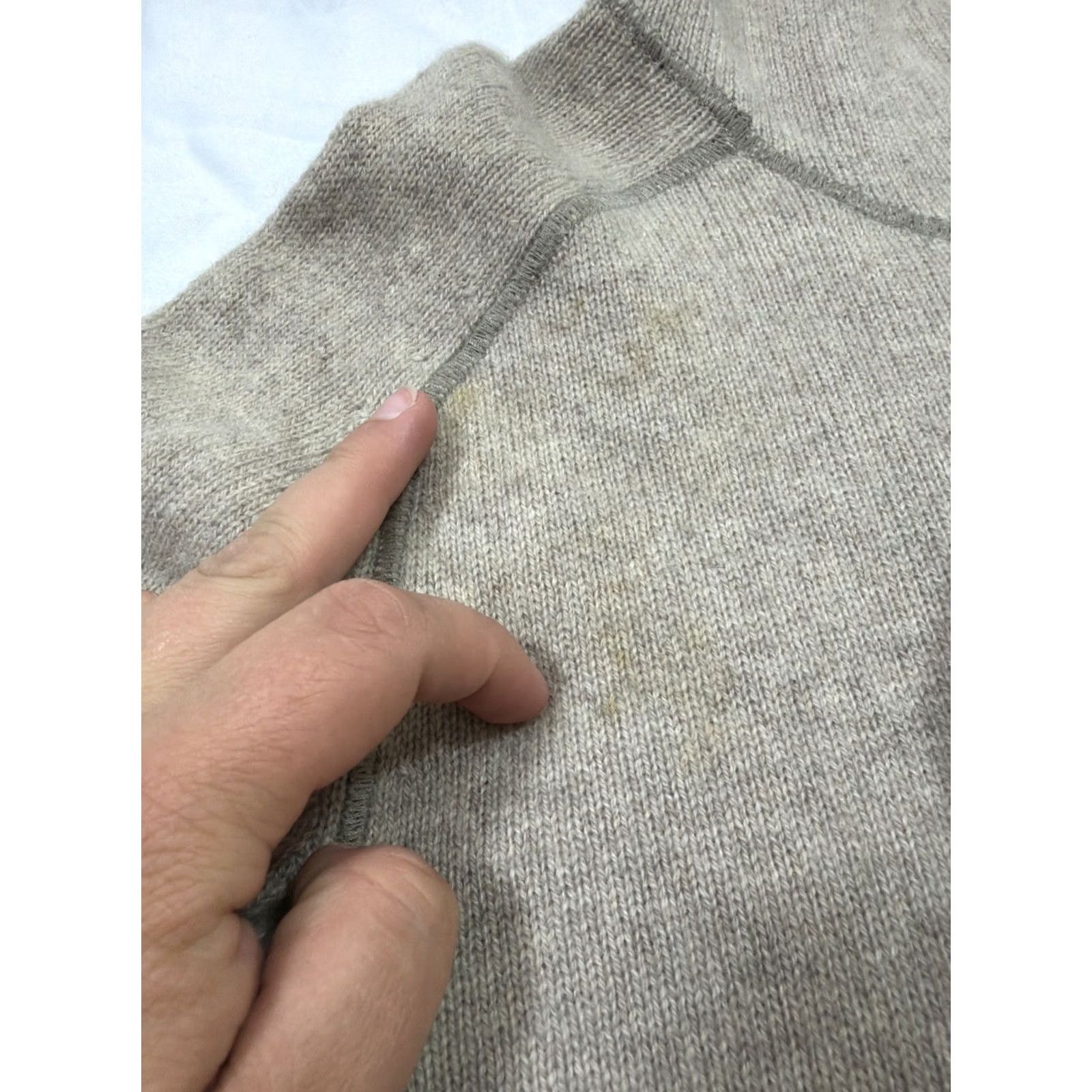 Everlane Everlane Women’s Large Pullover Hooded Sweatshirt Taupe Cashmere Beige Size L / US 10 / IT 46 - 6 Thumbnail