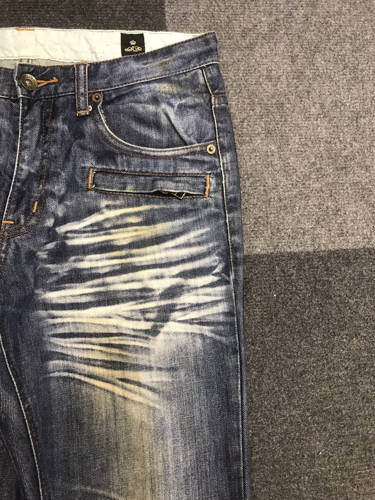 Japanese Brand 💥SICK💥semantic design Biker Style Sick Fades Denim F225 Size US 31 - 5 Thumbnail