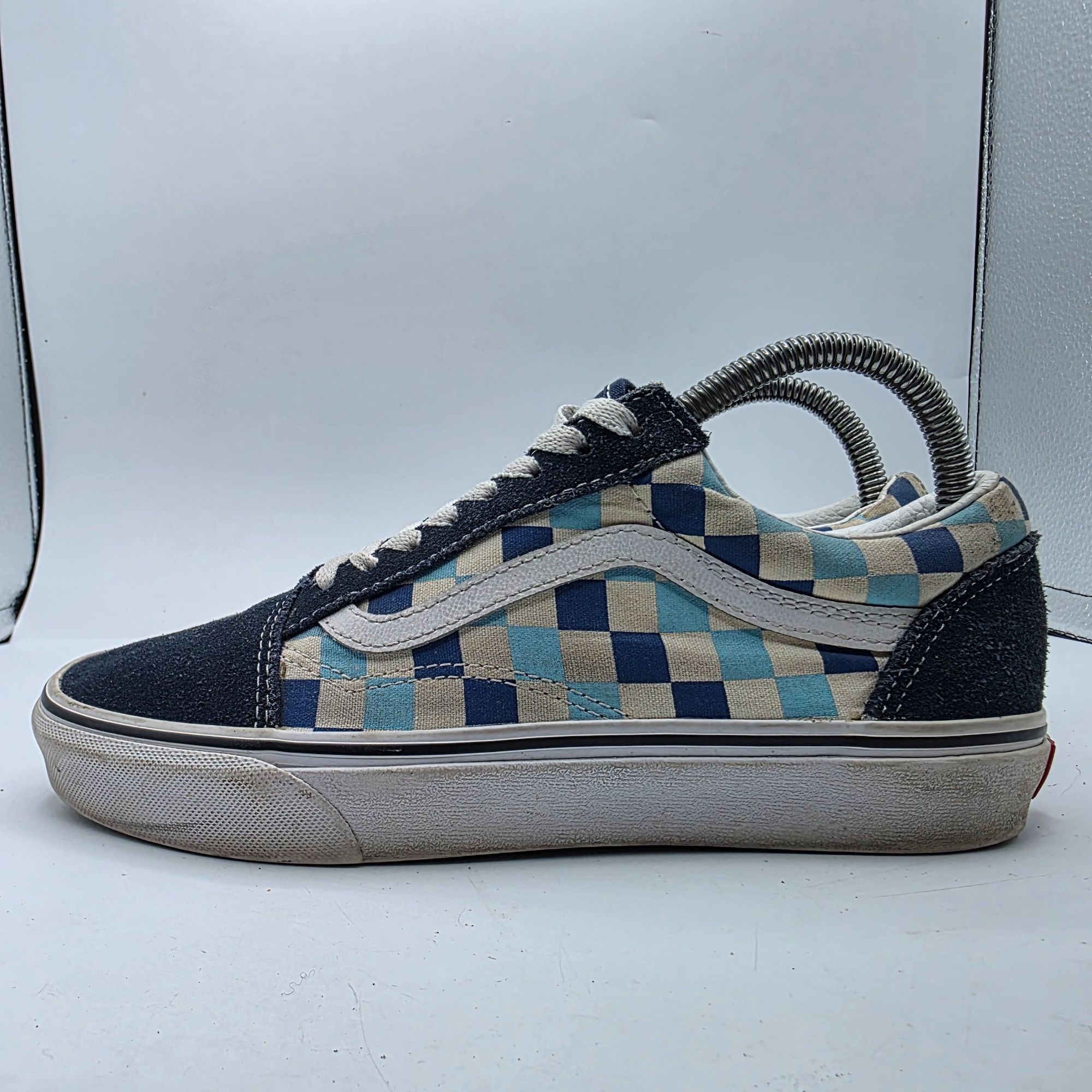 Vans Vans Old Skool Blue Topaz Checkerboard Womens Size 8 Blue Wh Size US 8 / IT 38 - 13 Thumbnail