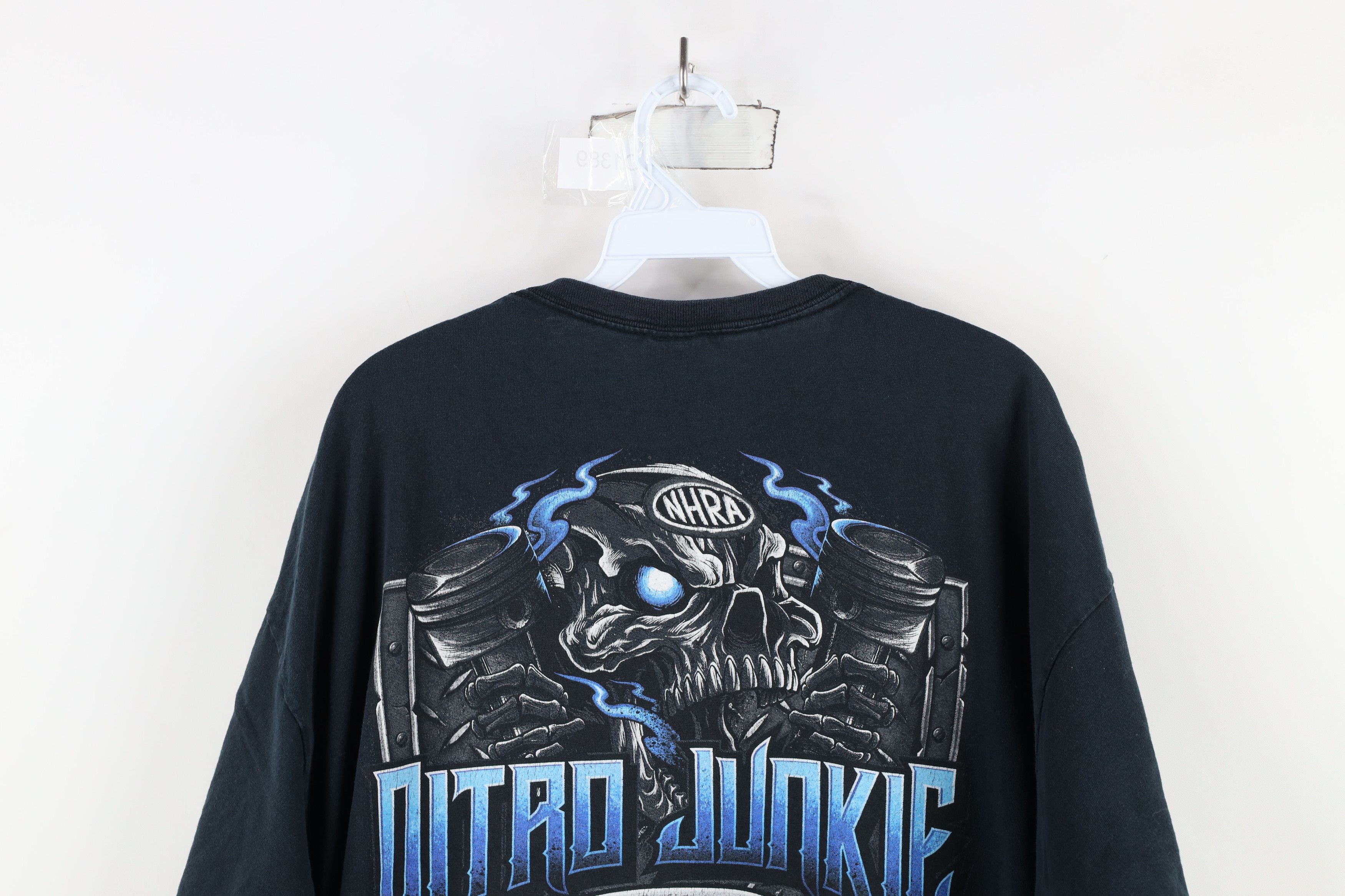 Other Vintage Y2K Nitro Junkie NHRA Drag RAcing Skeleton T-Shirt Size US XXL / EU 58 / 5 - 14 Thumbnail