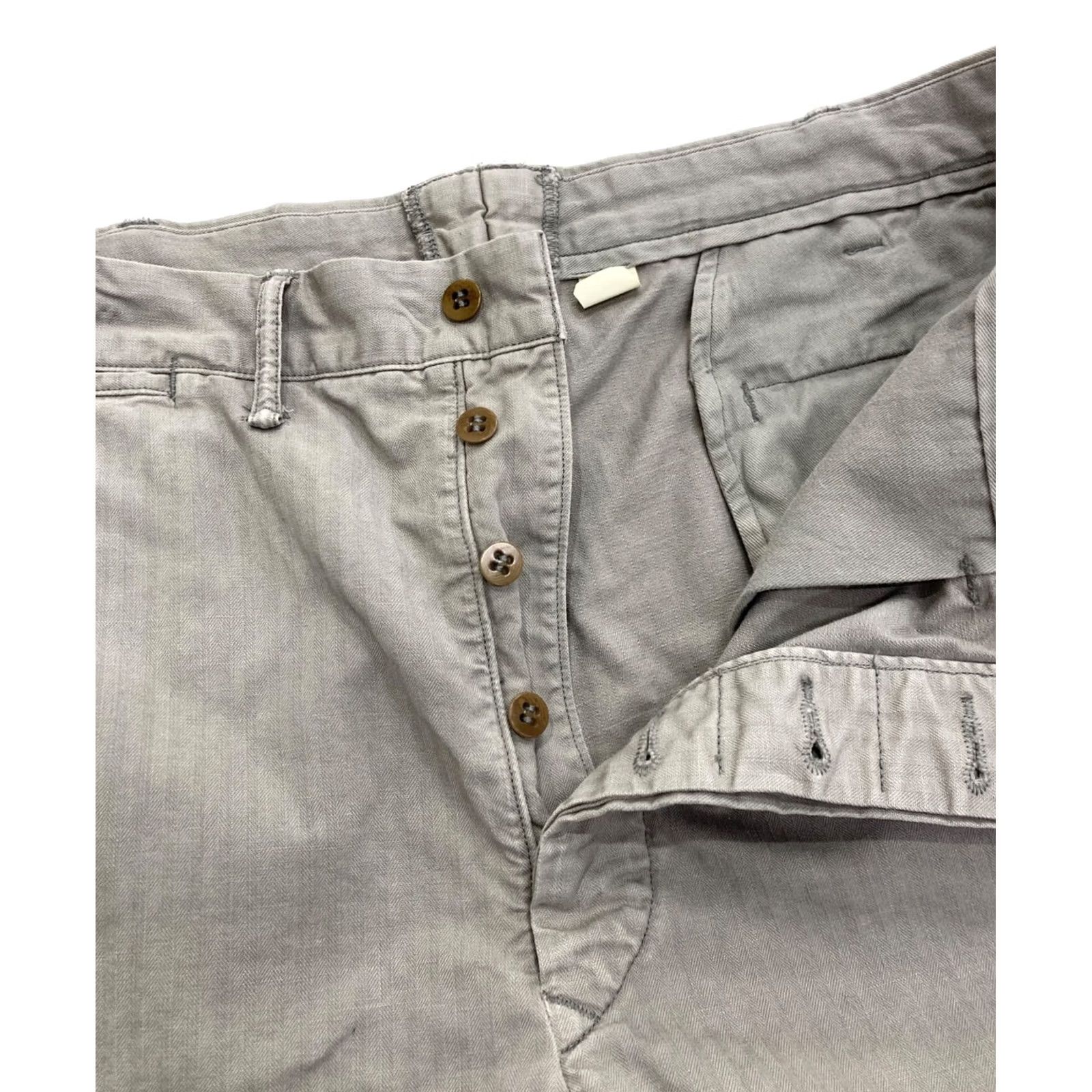 Ralph Lauren RRL Ralph Lauren Pants Cotton Herringbone Tapered Beige 38×32 Pre-owned Size US 38 / EU 54 - 5 Thumbnail