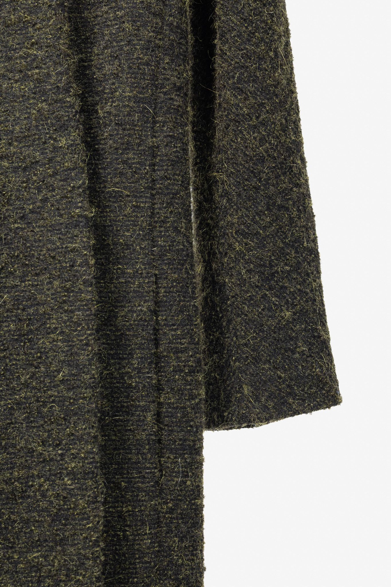 Damir Doma Damir Doma PF15 Green Wool-Blend Fringe-Trim Coat Size S / US 4 / IT 40 - 6 Thumbnail