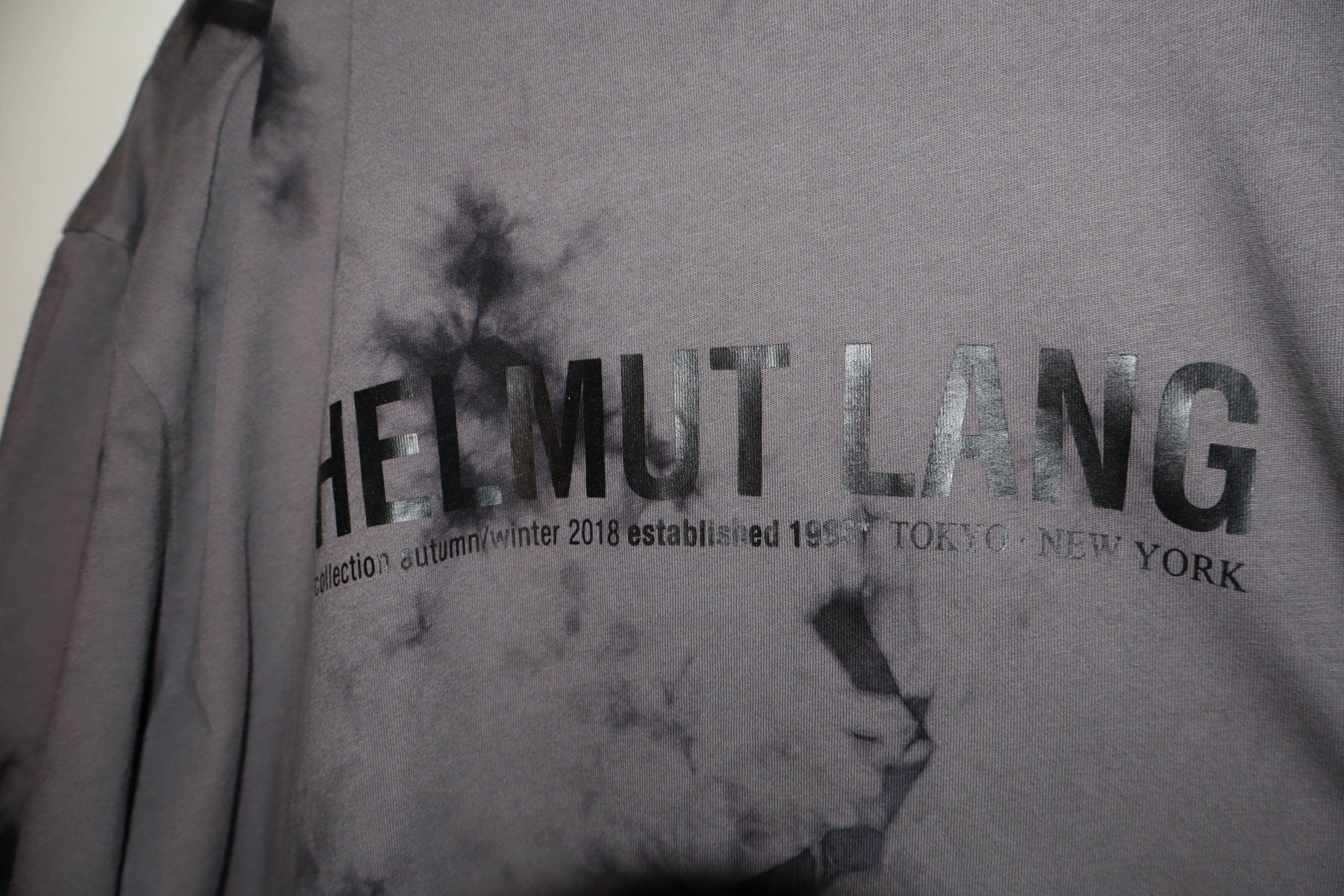 Helmut Lang tie dye logo print t-shirt Size US S / EU 44-46 / 1 - 6 Thumbnail