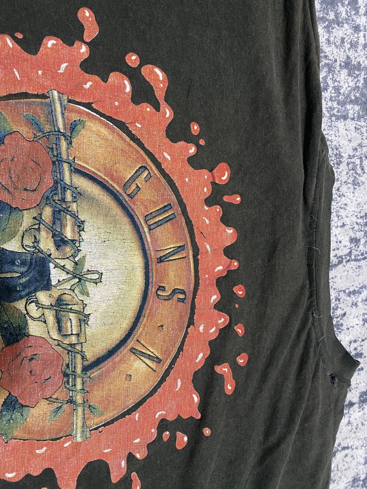 Band Tees Ultra rare khaki slash guns n roses band tee 90s Size US M / EU 48-50 / 2 - 6 Thumbnail