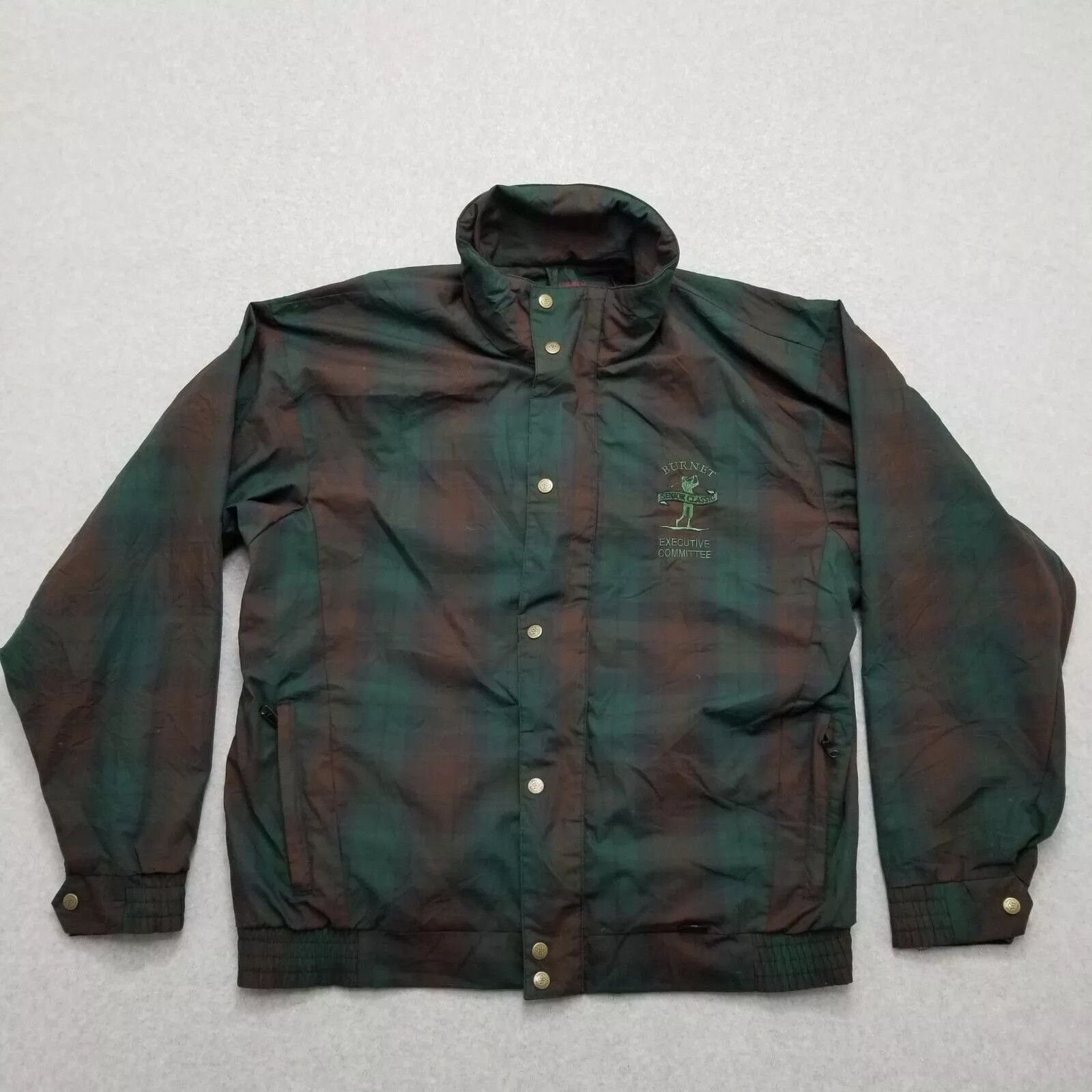 Other ProQuip Golf Jacket Mens XL Green Plaid Pockets Full Zip Size US XL / EU 56 / 4 - 1 Thumbnail