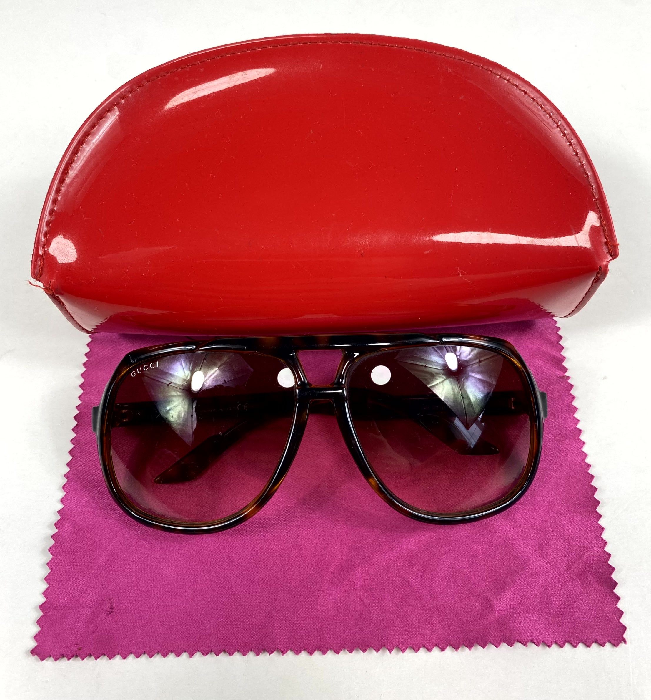 Gucci Gucci GG1622 S Dark Havana Gradient Web Aviator Sunglasses Grailed