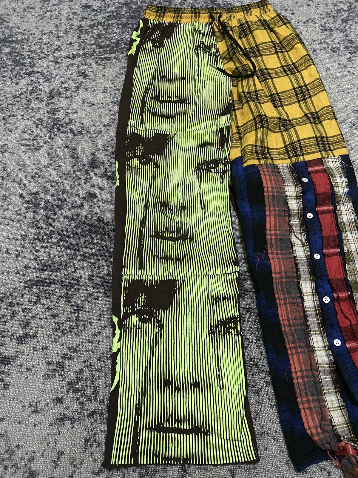Hysteric Glamour Y2k Plaid kill bill patchwork pants Size US 28 / EU 44 - 5 Thumbnail