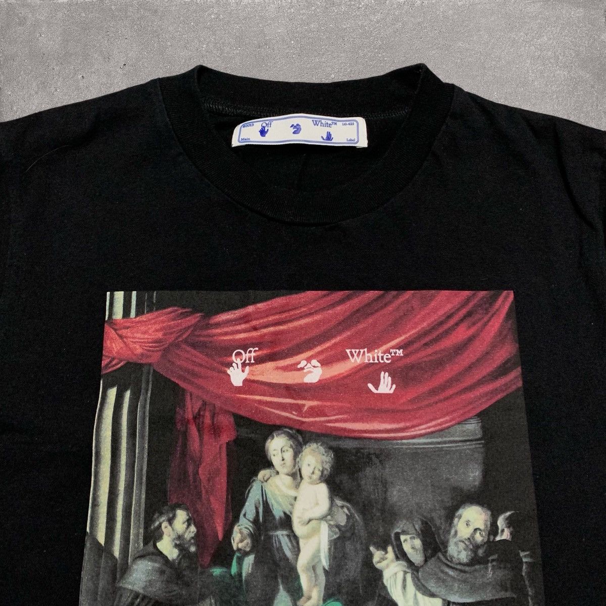 Off-White Off White Small Caravaggio Arrows Black Tee Virgil Abloh Size US S / EU 44-46 / 1 - 5 Thumbnail