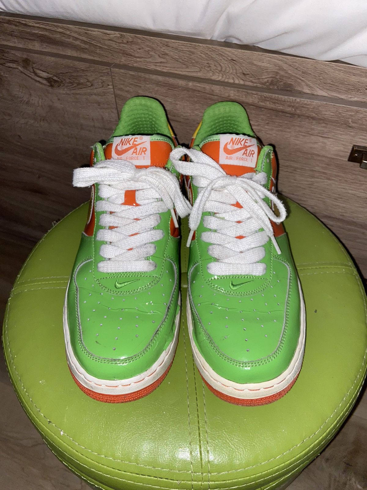 Nike Nike af1 Citrus 2006 Size US 10.5 / EU 43-44 - 2 Thumbnail