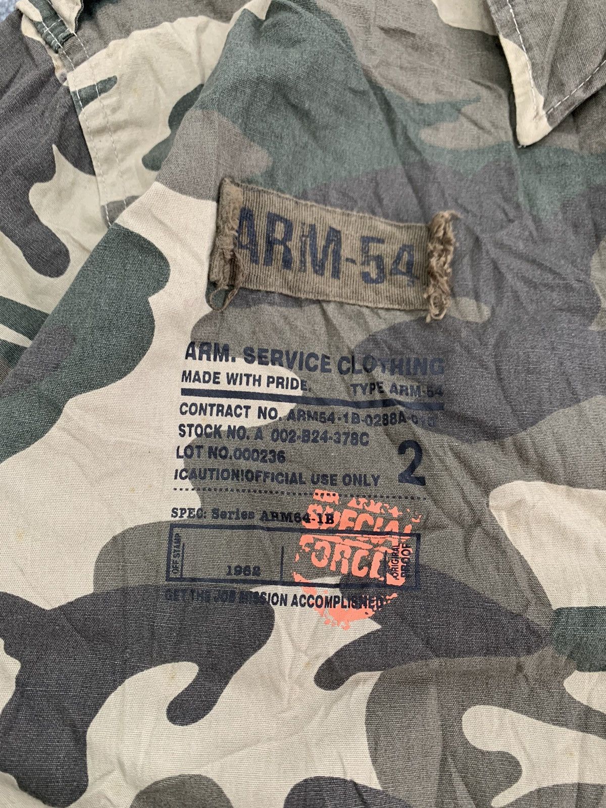 Other Military Camo Jacket Type U.K. ARM-54 Special Forces Size US L / EU 52-54 / 3 - 3 Thumbnail