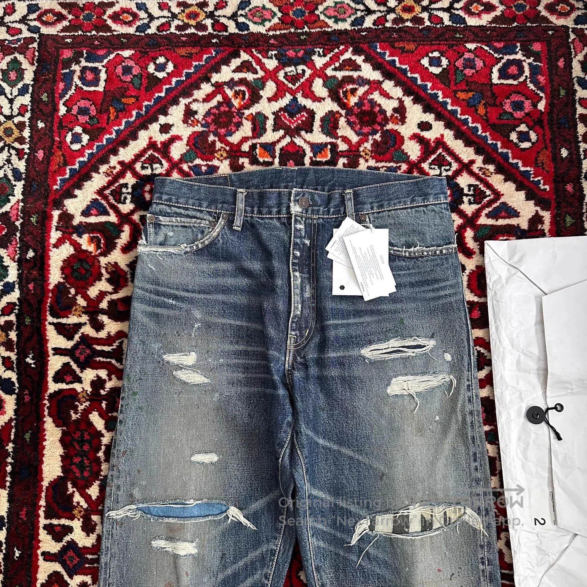 Visvim Blue Distressed Denim Jeans Size 32. Size US 32 / EU 48 - 5 Thumbnail