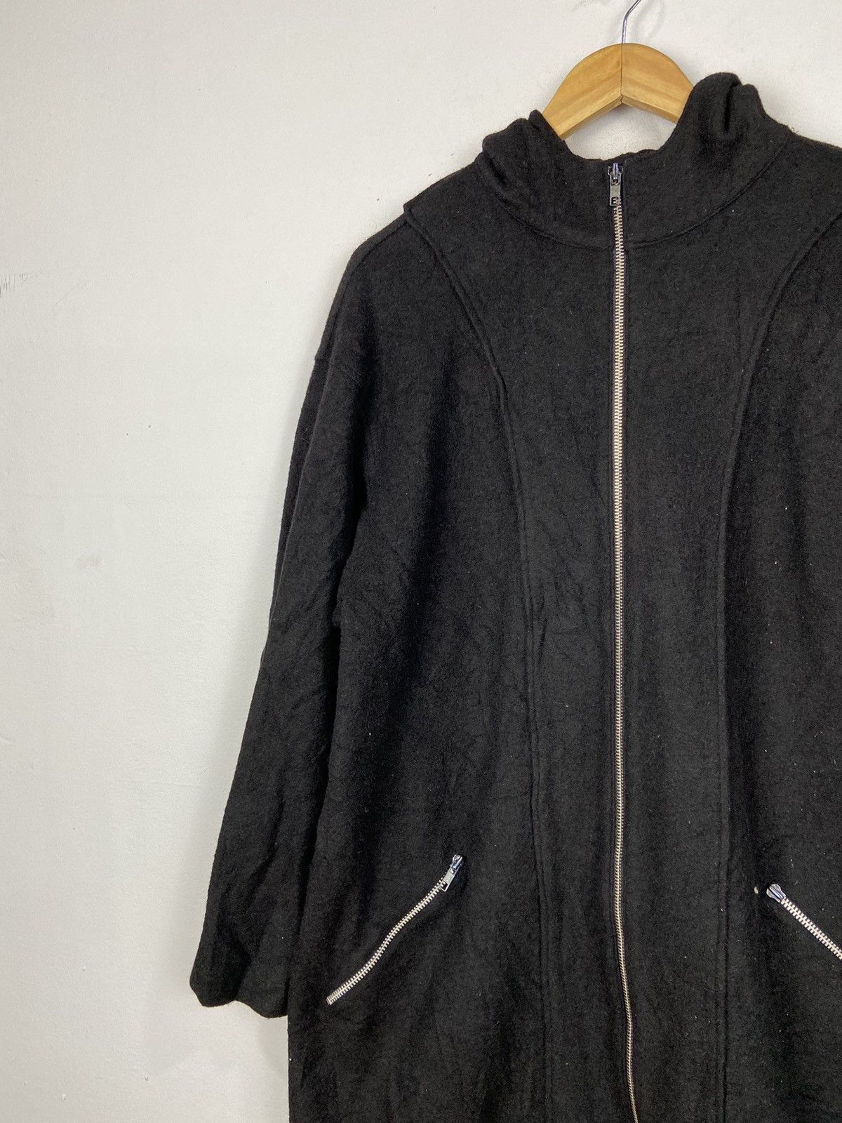 Other Yohji Yamamoto Signature Hooded Fullzip Longcoat Overcoats Size US M / EU 48-50 / 2 - 2 Thumbnail