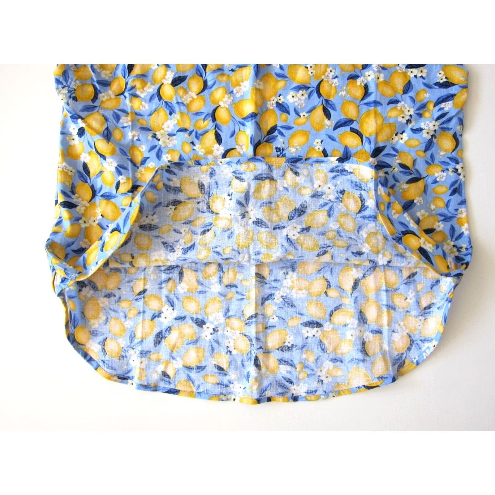Ann Taylor NWT Ann Taylor Blouse Tunic Women XS Blue Yellow Linen Rayon Boxy Short Sleeve High Neck Shirt Womens XS Size XS / US 0-2 / IT 36-38 - 6 Thumbnail