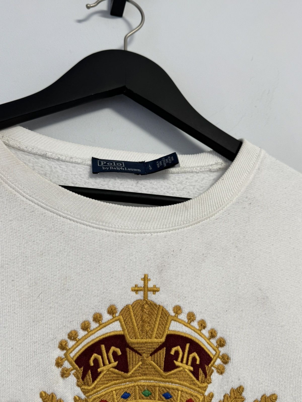 Polo Ralph Lauren Polo Ralph Lauren Crest Logo Sweatshirt Pullover Vintage Size L / US 10 / IT 46 - 4 Thumbnail