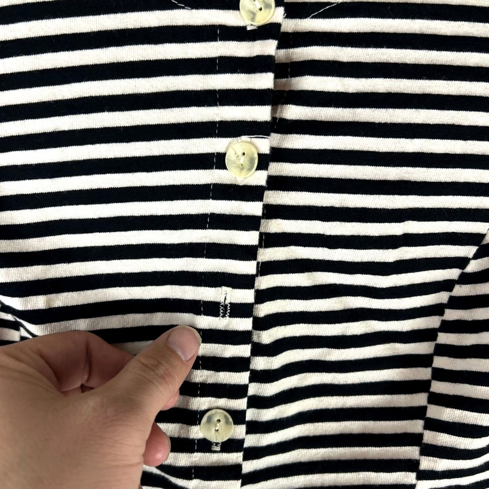 Vintage 2 Piece Striped Cardigan Maxi Ribbed Dress Set Size S / US 4 / IT 40 - 3 Thumbnail