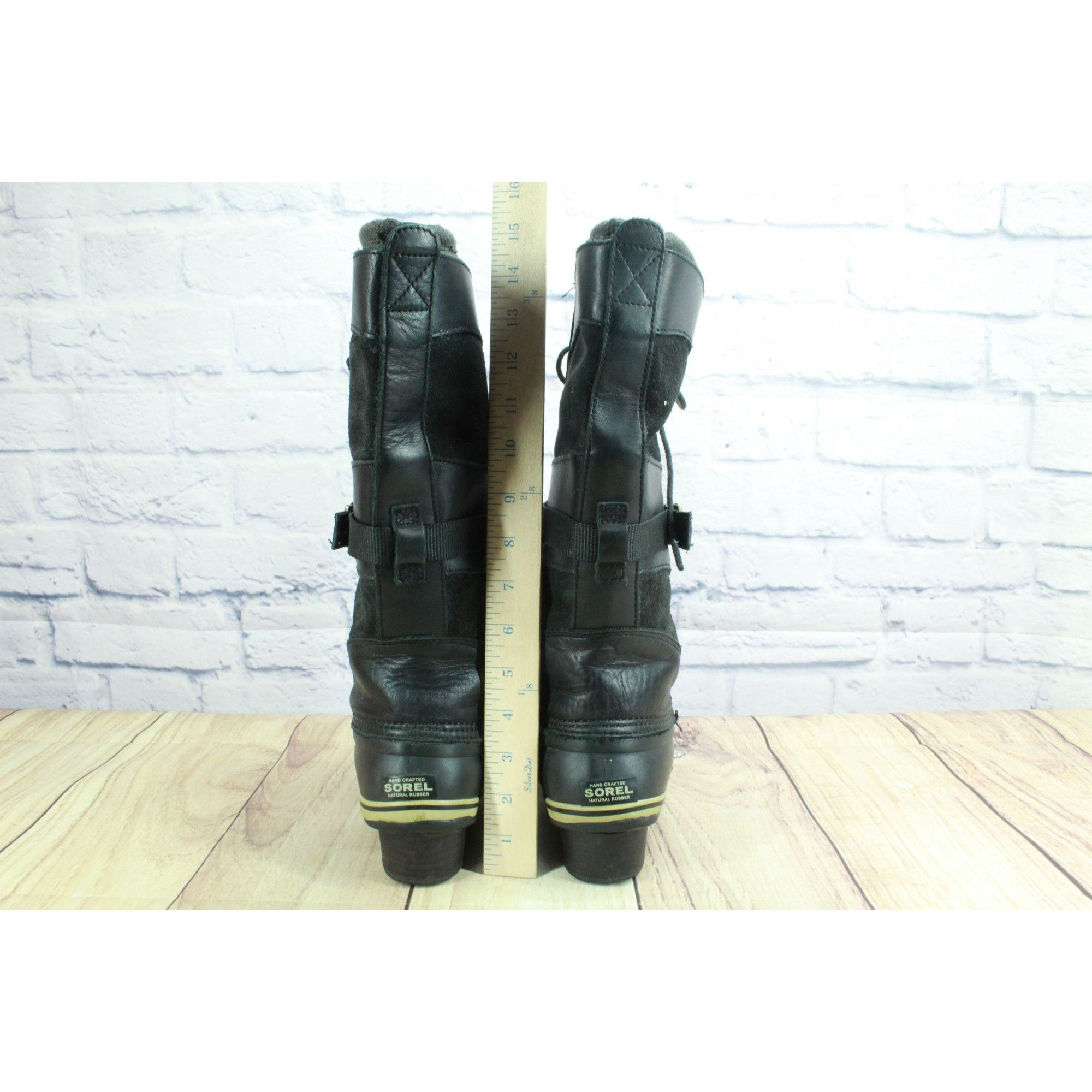SOREL Sorel Conquest Carly Black Suede Winter Boots Women's 9.5 Size US 9.5 / IT 39.5 - 6 Thumbnail