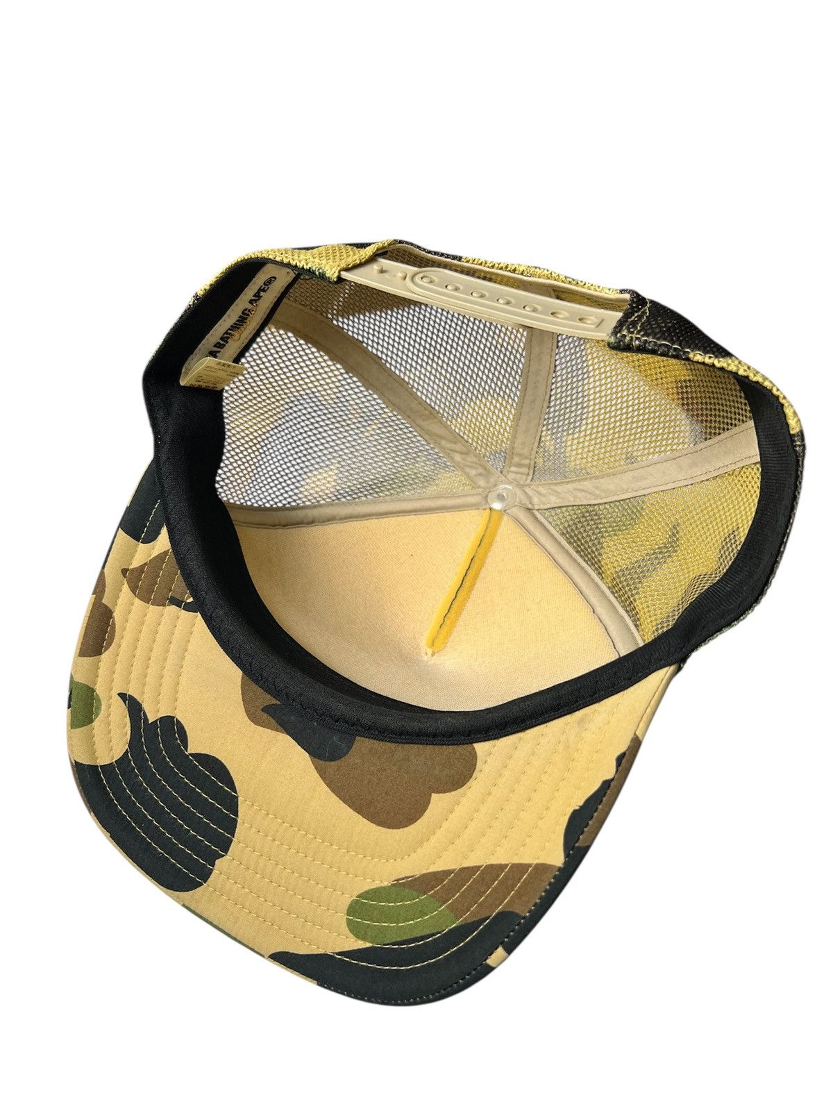 Bape × Vintage Vintage 2000s Bape Trucker Full Camouflage Snapback Size ONE SIZE - 4 Thumbnail