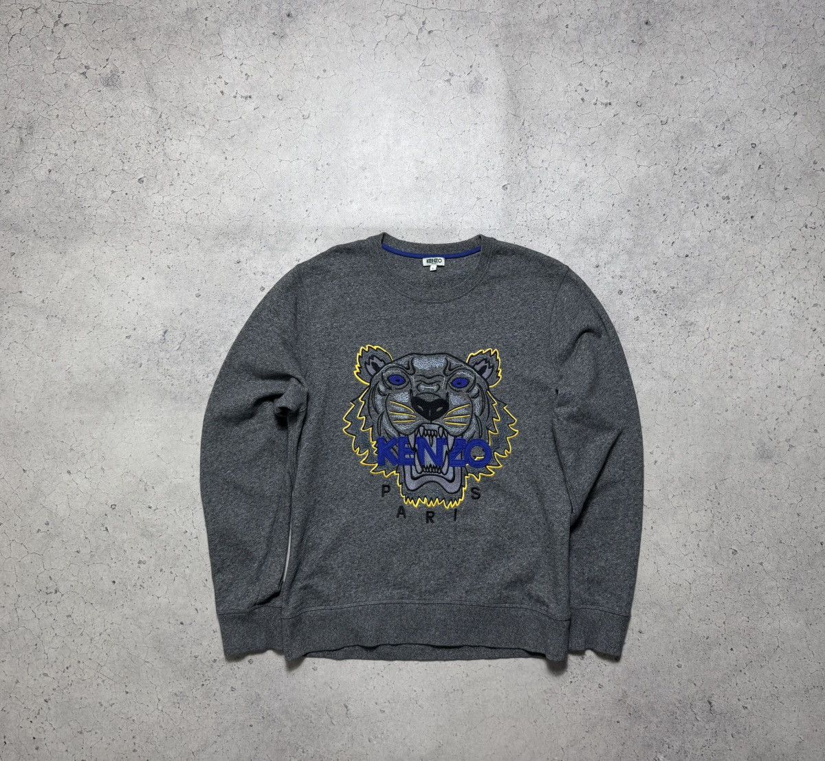 Kenzo Kenzo Paris Tiger Big Logo Sweatshirt Size US L / EU 52-54 / 3 - 1 Thumbnail