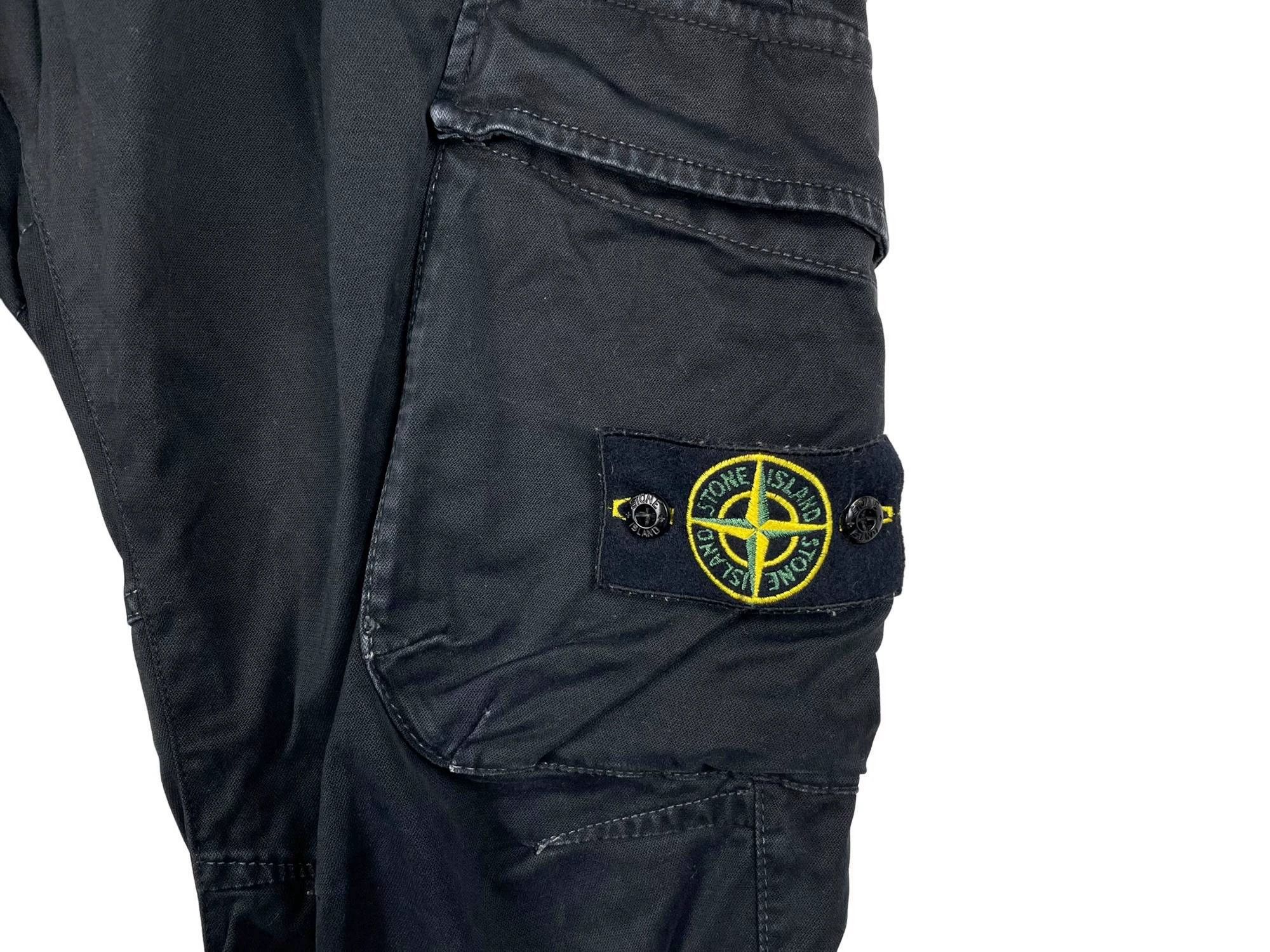 Stone Island Stone Island 02276 Badge Pocket Washed Cargo Pants Size US 36 / EU 52 - 5 Thumbnail