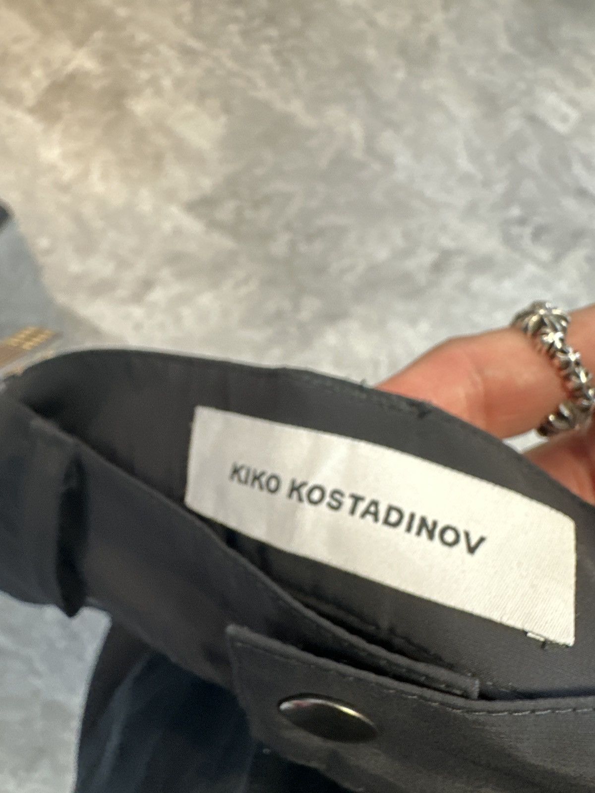 Kiko Kostadinov Triple Dart Trousters (Loro Piana Storm System) Size US 30 / EU 46 - 7 Thumbnail