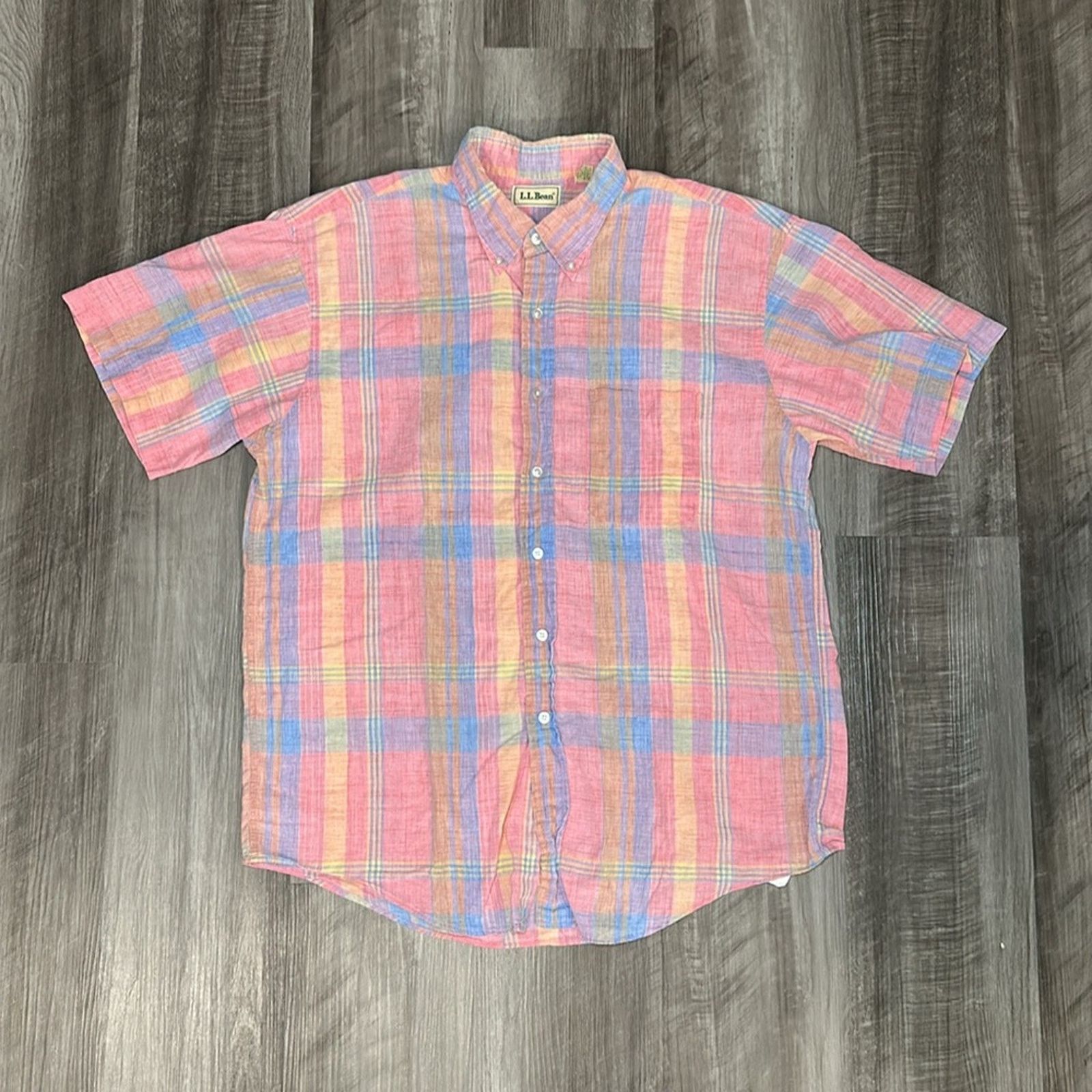 L.L. Bean L.L. Bean Vintage Short Sleeve Button Down - Large Size US L / EU 52-54 / 3 - 2 Thumbnail