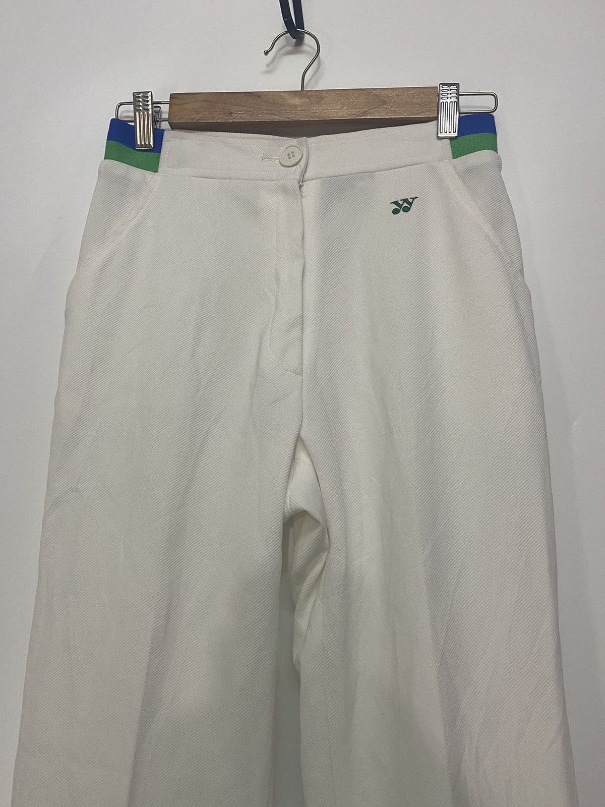 Japanese Brand × Vintage VINTAGE Yonex Tennis Track Pant White Wimbledon Sports Japan Size 26" / US 2 / IT 38 - 7 Thumbnail