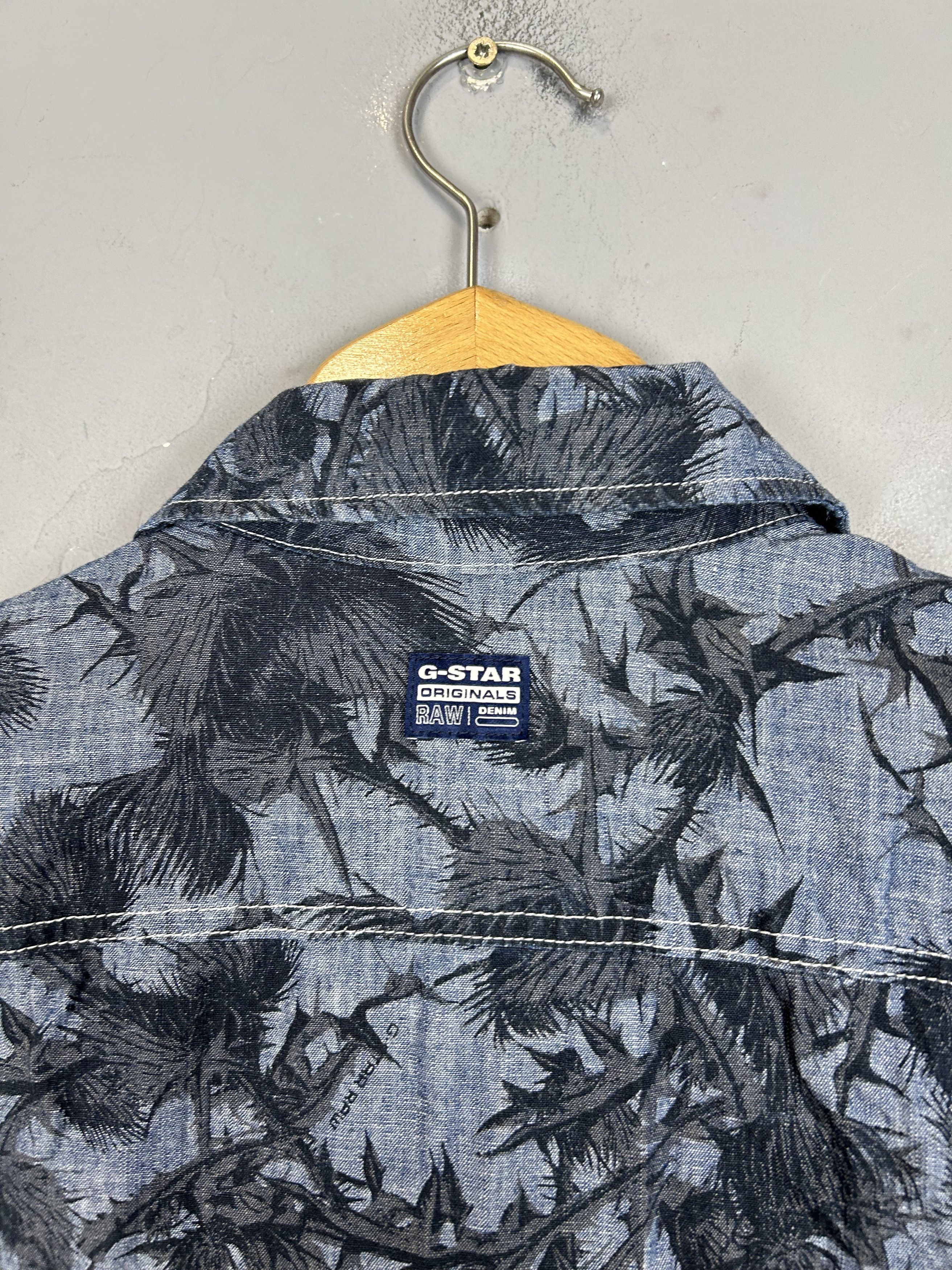 G-Star G Star Raw Shirts Hawaii Style Monogram Short Sleeve Floral Size US XS / EU 42 / 0 - 5 Thumbnail